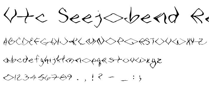 VTC SeeJoBend Regular font